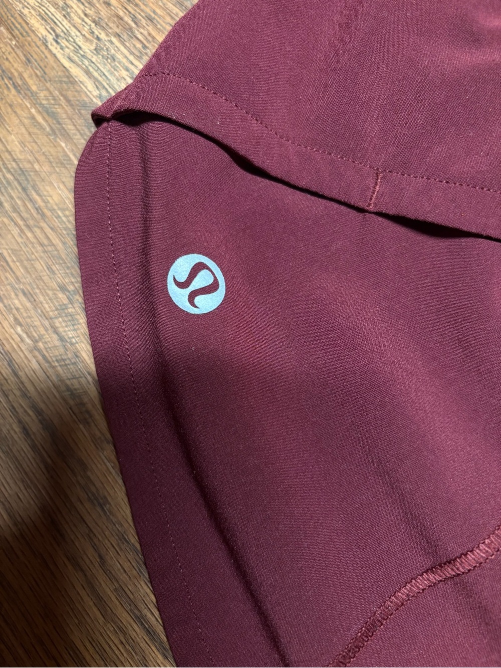Lululemon burgundy athletic shorts - Picture 4 of 6
